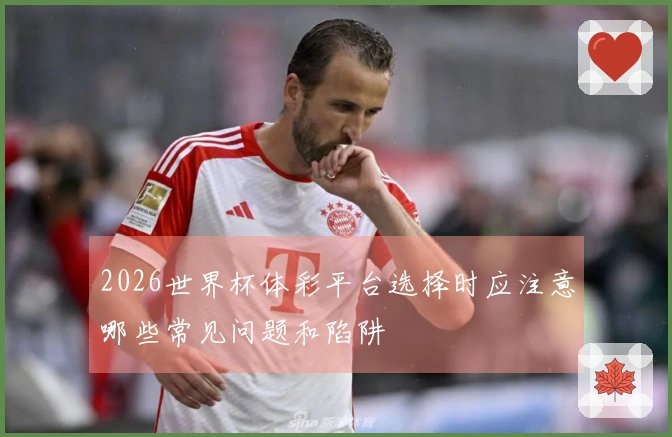 2026世界杯体彩平台选择时应注意哪些常见问题和陷阱